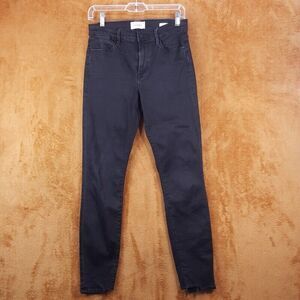 FRAME Womens Jeans Size 25 Black Wash LE HIGH SKINNY DE Stretch JACKSON PEAK